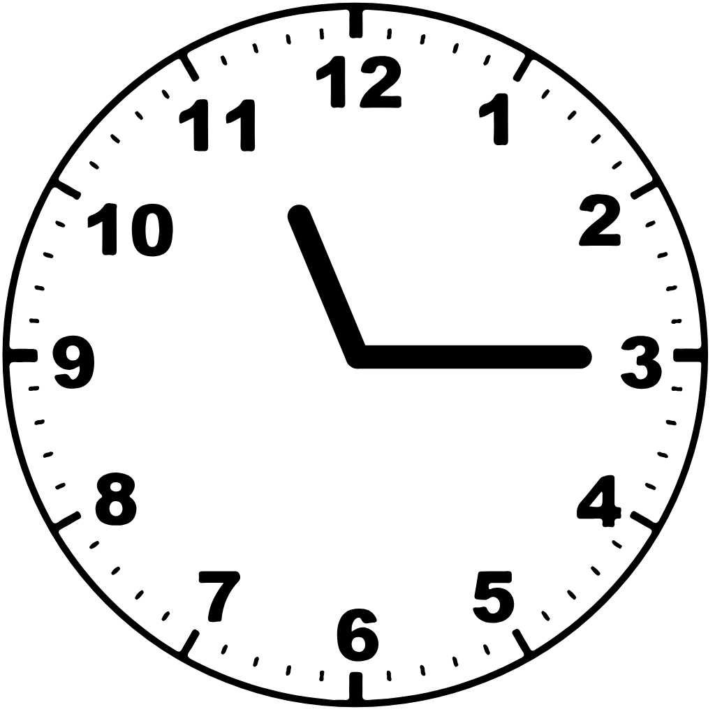 Clock face 11:15 am