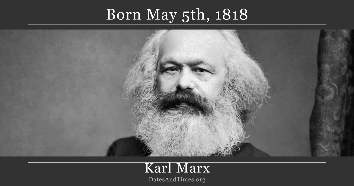 Karl Marx — Philosopher, Economist, Author of The Communist Manifesto ...